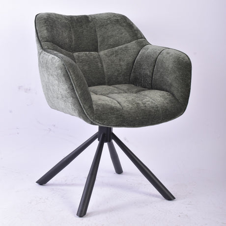 Acme - Barnardo Arm Chair (Set-2) DN02392 Olive Green Chenille