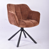 Acme - Barnardo Arm Chair (Set-2) DN02393 Rust Chenille