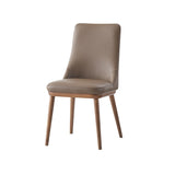 Acme - Rashean Side Chair (Set-2) DN02401 Brown Leather & Walnut Finish