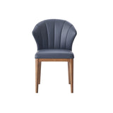 Acme - Seraphyne Side Chair (Set-2) DN02402 Slate Leather & Walnut Finish