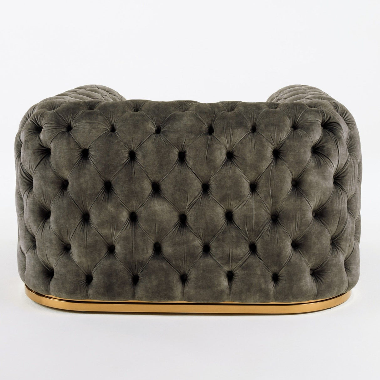 Divani Casa Dosie - Transitional Grey Velvet Chair