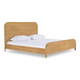 Eastern King Dresden - Modern Natural Acacia 1-Drawer Nightstand Bedroom Set