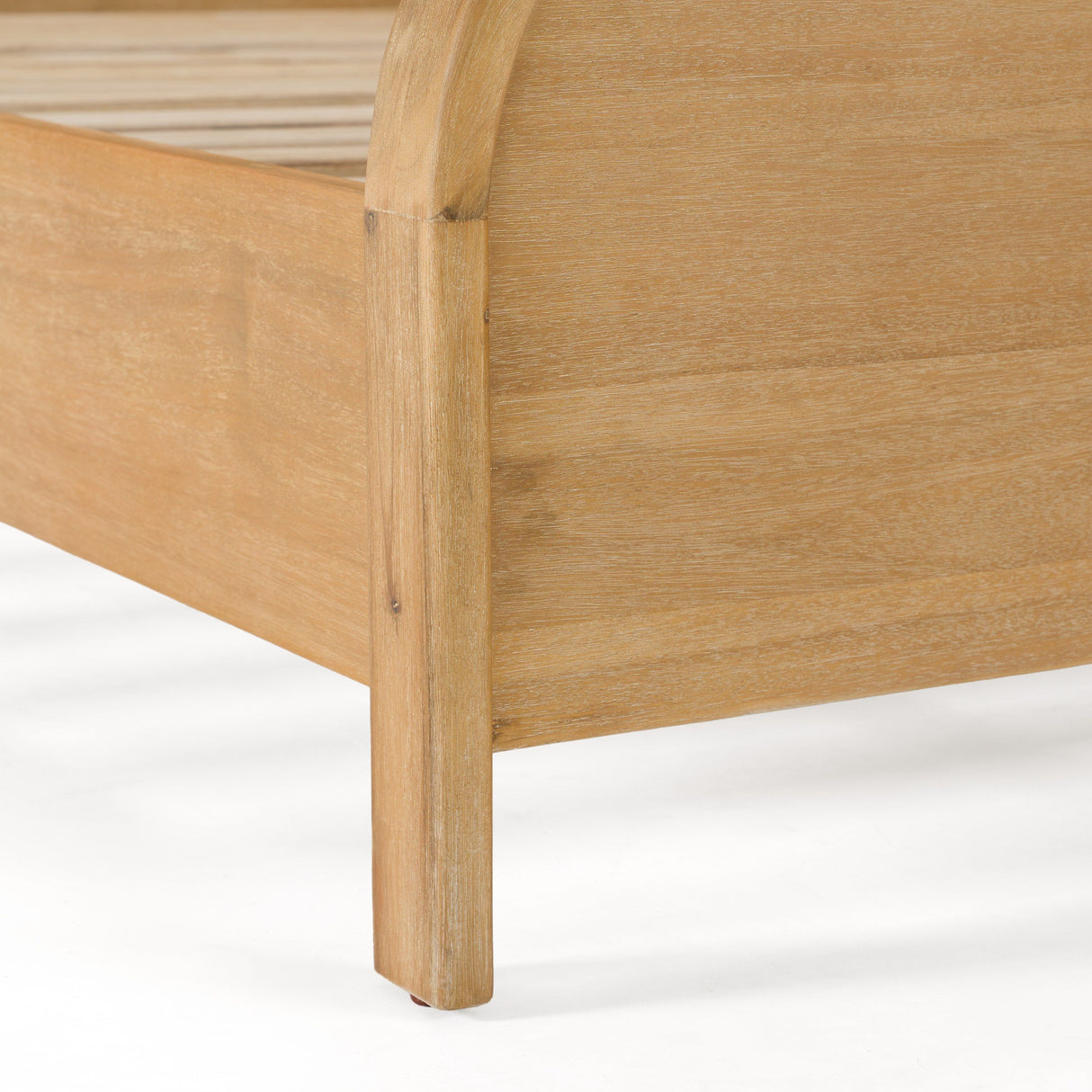 Eastern King Dresden - Modern Natural Acacia 1-Drawer Nightstand Bedroom Set