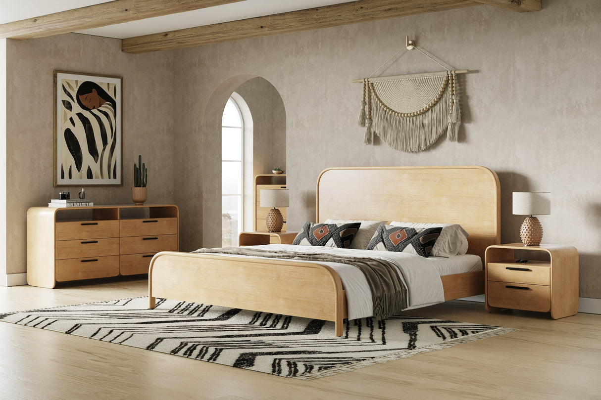Dresden - Modern Natural Acacia Dresser - View Image 9