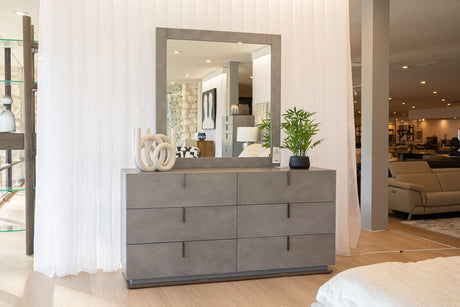 Modrest Buckley - Modern Grey Crackle Dresser - VGVCJ2003-DRS | VIG - Home Elegance USA