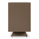 Dunster - Contemporary Beige Ceramic + Metallic Grey Buffet - View Image 1