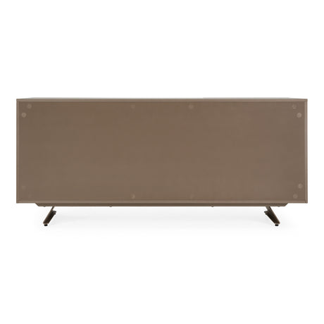 Dunster - Contemporary Beige Ceramic + Metallic Grey Buffet - View Image 1