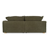 Durbin - Modern Green Fabric Sofa - View Image 1