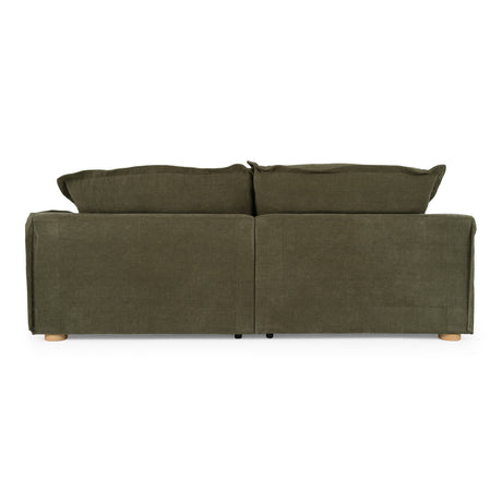 Durbin - Modern Green Fabric Sofa - View Image 1