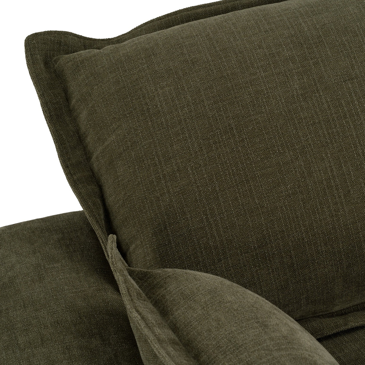 Durbin - Modern Green Fabric Sofa - View Image 1