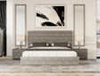 Dynasty - Modern Shagreen Queen Bed - View Image 1