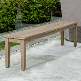 Forsyth Outdoor Bench - Dark Gray by Uttermost - View 3