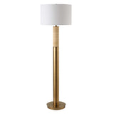 Knox Travertine Floor Lamp - Gold by Uttermost - View 4