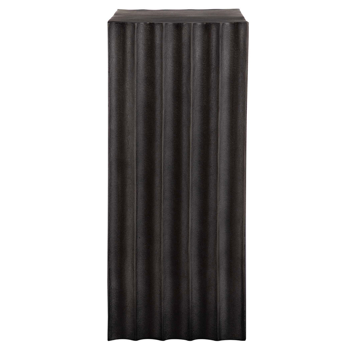In The Groove Aluminum Accent Table - Black by Uttermost - View 5