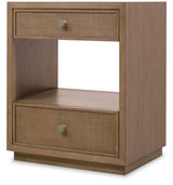 Sonnet Two-Drawer Nightstand - Dark Gray / Light Brown by Hooker Furniture - View 3