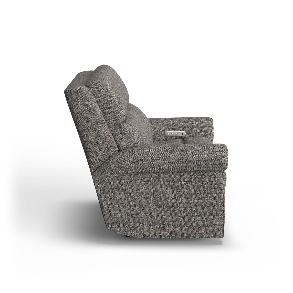 Bernard Power Reclining Loveseat With Power Headrest & Lumbar, Nailhead Trim | Flexsteel