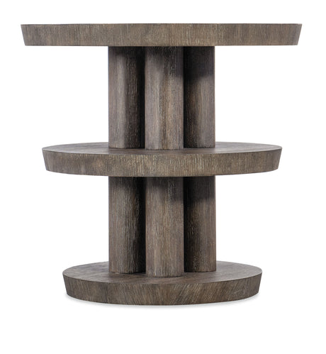Modern Mood Round Side Table - Dark Brown by Hooker Furniture - View 1