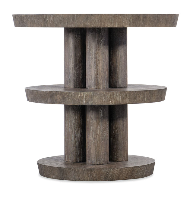 Modern Mood Round Side Table - Dark Brown by Hooker Furniture - View 1