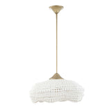 Biddeford 5 Light Beaded Pendant - Gold / White by Uttermost - View 11