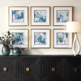 Fresh Start Blue Abstract Prints (Set of 6) by Uttermost - View 2