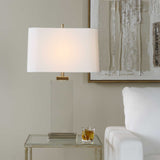 Genevieve Crystal Table Lamp Brass / Gold - Silver by Uttermost - View 4