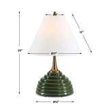 McKay Table Lamp - Dark Green by Uttermost - View 7