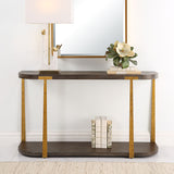 Palisade Wood Console Table - Dark Brown by Uttermost - View 2
