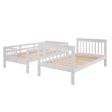 Stairway Twin-Over-Twin Bunk Bed with Three Drawers for Bedroom, Dorm - White(Old sku: LT000309AAK) - sold by Home Elegance USA