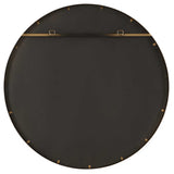 Odeon Shell Inlay Round Mirror - Bronze by Uttermost - View 6