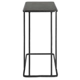 Cavern Stone & Iron Accent Table - Black by Uttermost - View 7