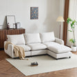 99 in. 4-Piece L Shaped Modular Free Combination Sectional Sofa Couch with Ottoman - sold by Home Elegance USA