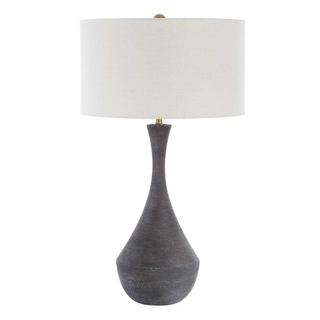 Helston Table Lamp Dark Charcoal - Black by Uttermost - View 4