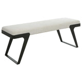 Hover Modern Bench - White by Uttermost - View 4