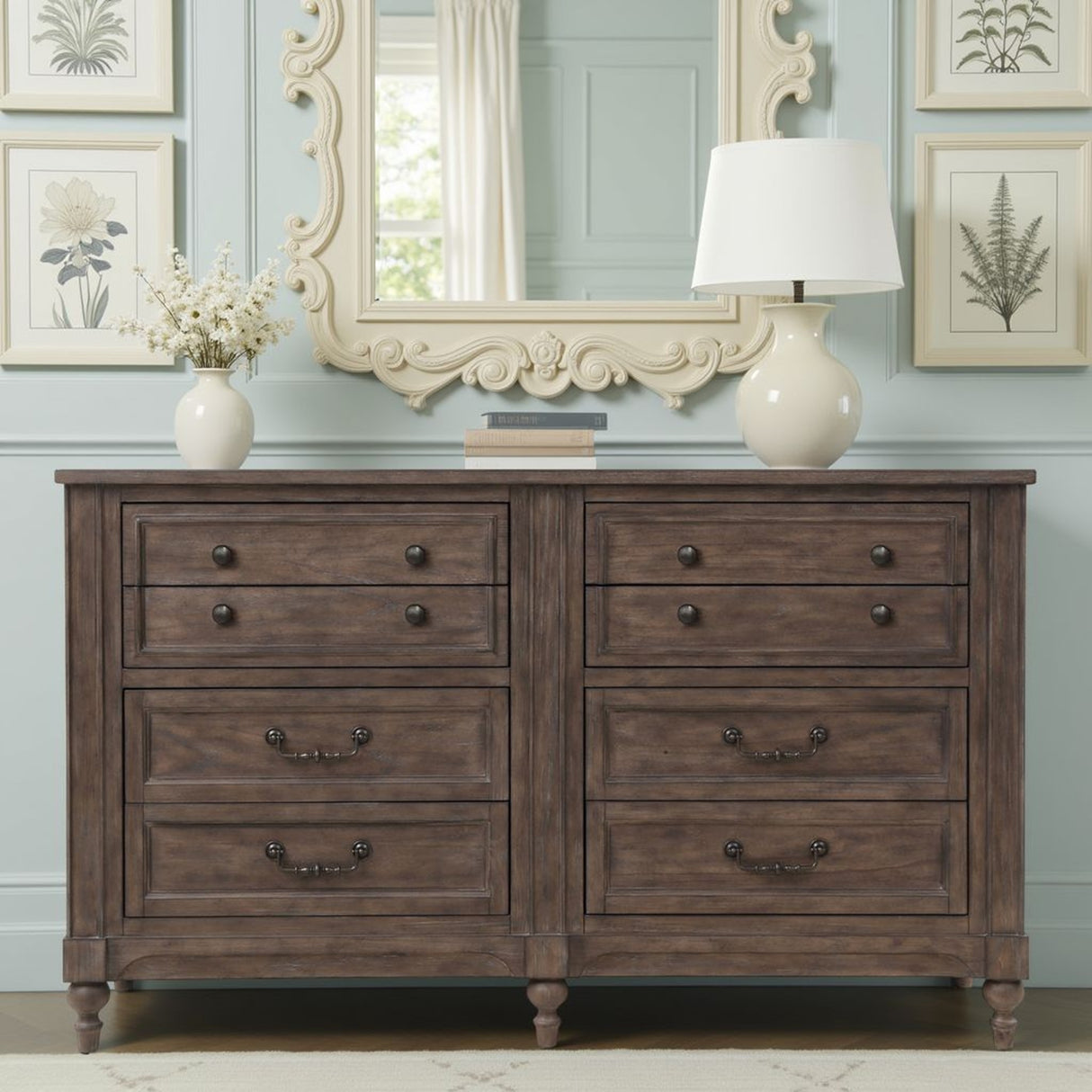 Middleton 8 Drawer Dresser Vintage Hazel Finish