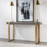 Kea Contemporary Console Table - Dark Gray / Yellow by Uttermost - View 3