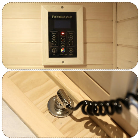 Low EMF Three-Person Far-Infrared Sauna Room with Bluetooth & LED Lighting - sold by Home Elegance USA