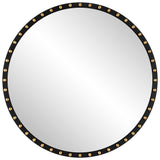 Sele Oversized Round Mirror - Black by Uttermost - View 1