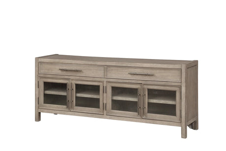 65 inch TV Stand Console, No Assembly Required, White Oak Finish - sold by Home Elegance USA