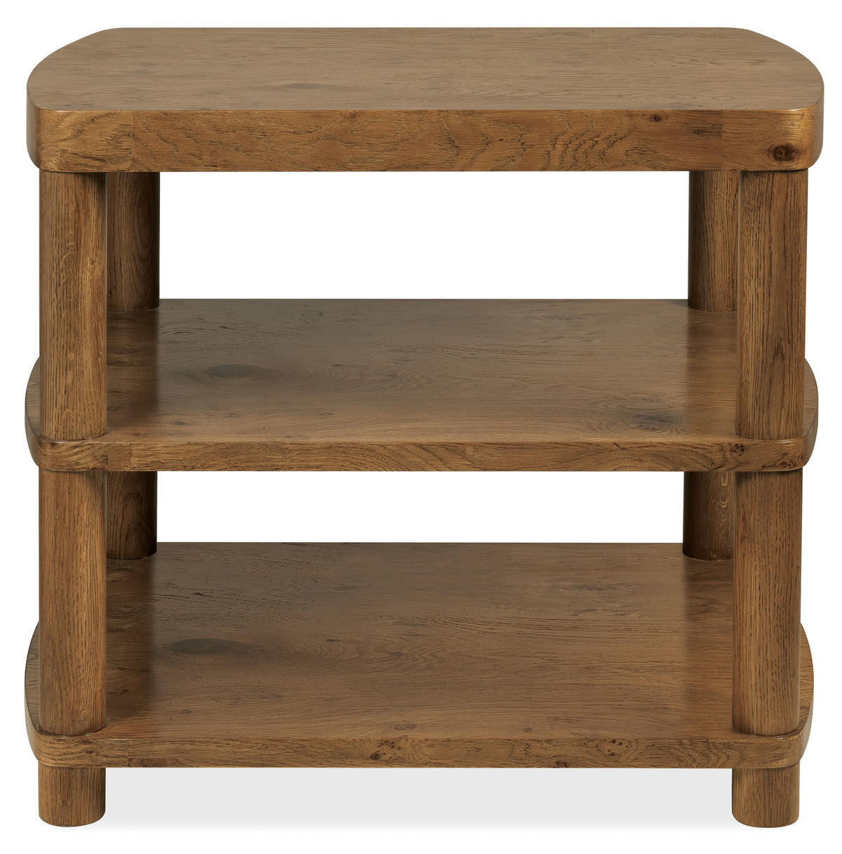 Melange Romano End Table - Light Brown by Hooker Furniture - View 4