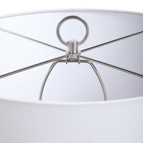 Cyprien Table Lamp Gray White - Dark Gray / White by Uttermost - View 7
