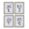 Shibori Coral Framed Prints (Set of 4) - Light Gray by Uttermost - View 1