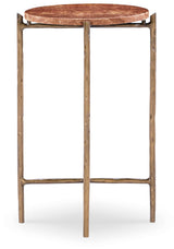 Melange Joie De Vivre Spot Table - Red / Gold by Hooker Furniture - View 4