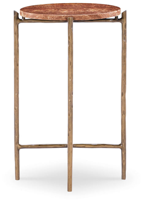 Melange Joie De Vivre Spot Table - Red / Gold by Hooker Furniture - View 4
