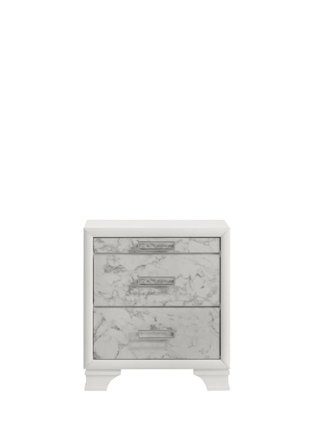 Soul Modern style full 4PC bedroom set made with wood and Drawers in white (NJ INVENTORY) - sold by Home Elegance USA
