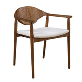 Augusta Burl Dining Chair Brown,White - Dark Brown by Uttermost - View 7