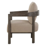 Sienna Sand Fabric Accent Chair - Light Brown by Uttermost - View 8