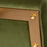 Knoll Mid-Century Accent Chair - Green by Uttermost - View 9