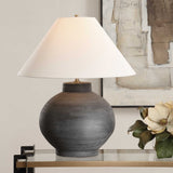 Tramore Table Lamp Rustic Charcoal - Black by Uttermost - View 2