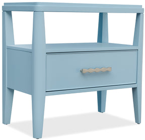 Commerce And Market Sola One-Drawer Nightstand - Light Blue by Hooker Furniture - View 1