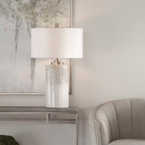 Georgios Cylinder Table Lamp - White by Uttermost - View 8